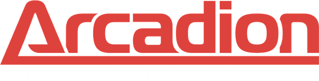 Arcadion Wordmark + Descriptor Red PNG