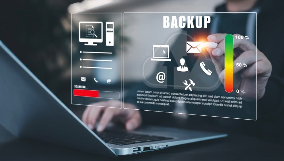 What should backups and disaster recoevery services include?